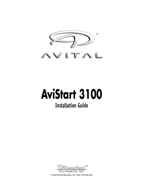 avital 4103 owners manual pdf manual